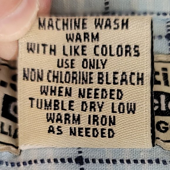 U.S. Expedition Men’s Large Size L Button Up Short Sleeve Blue White Pla… - Picture 8 of 8